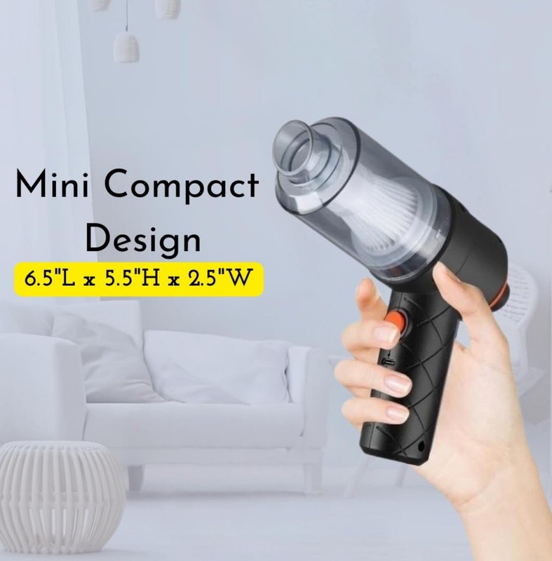 Handheld Vacuum Cordless Keyboard Cleaner Air Duster with Nozzles gallery