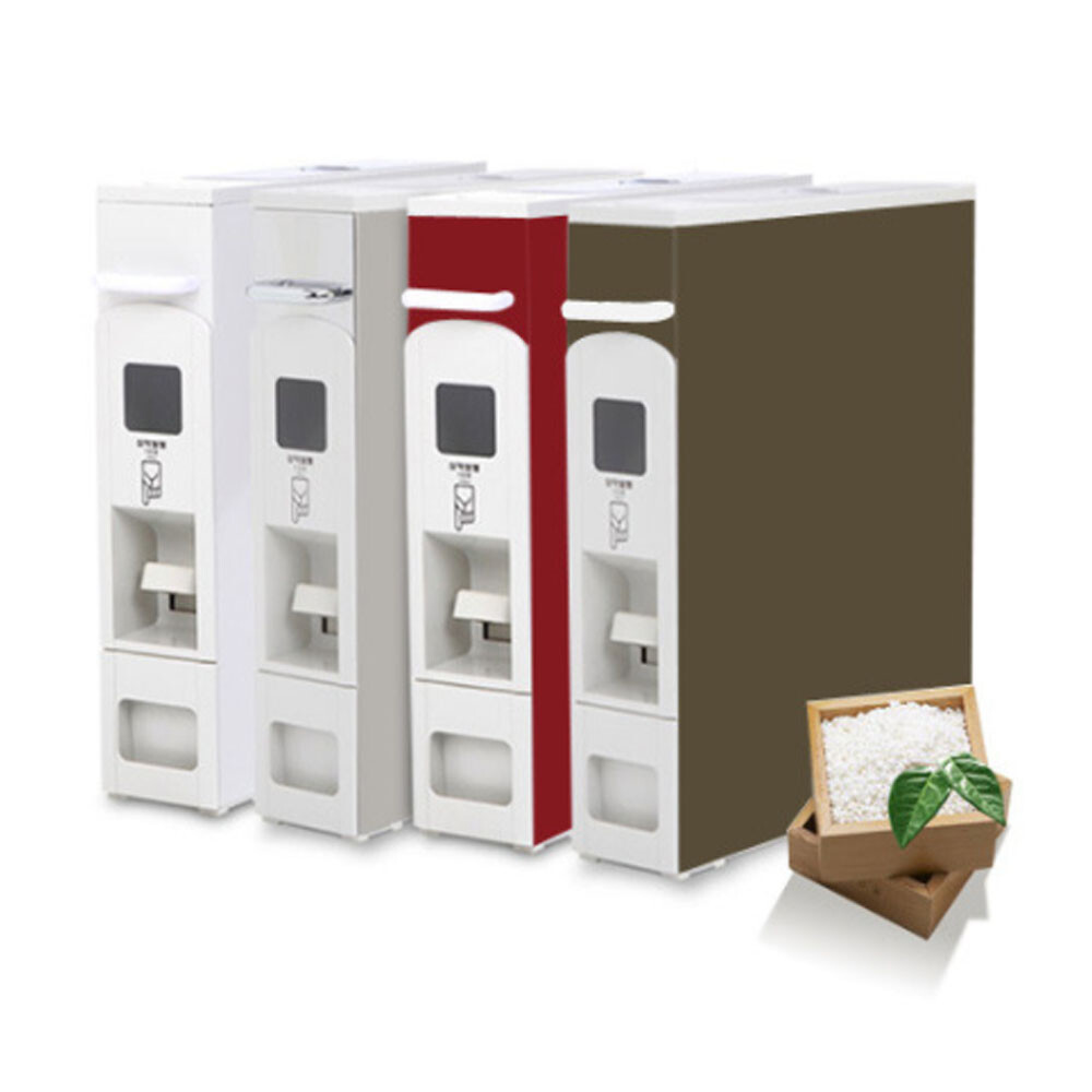 Samick Rice Dispenser Storage 10kg [22lbs] Slim Wheel Auto Measuring Container gallery
