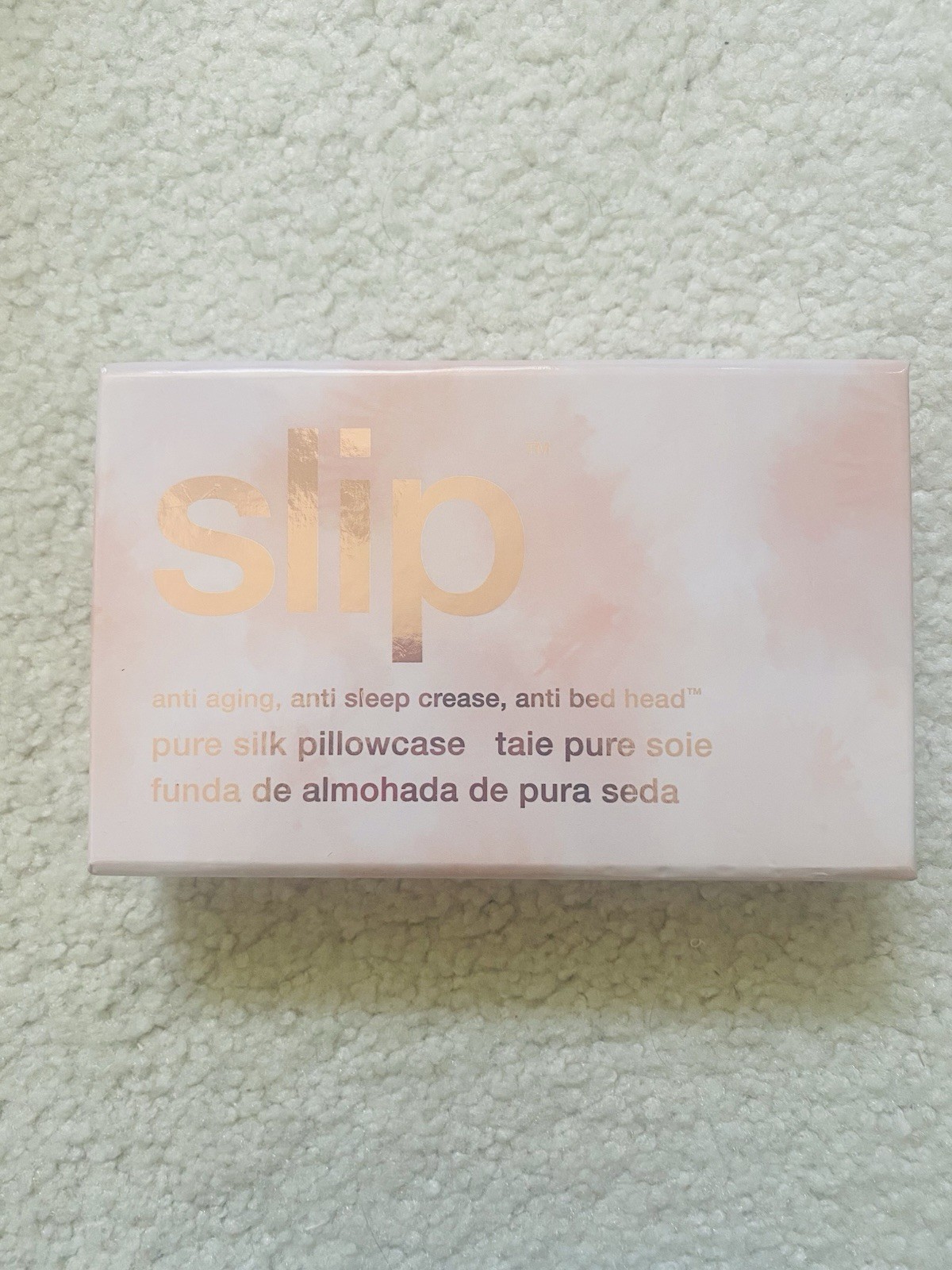 Slip Slipsilk Pure Silk Queen Pillowcase Pink Solid Zip Closure OEKO-TEX gallery