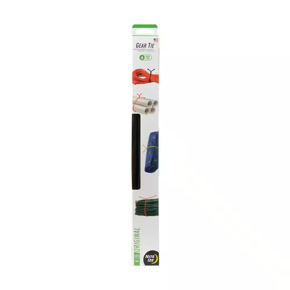 Gear Tie Propack 32 In. - 6 Pack - Black gallery