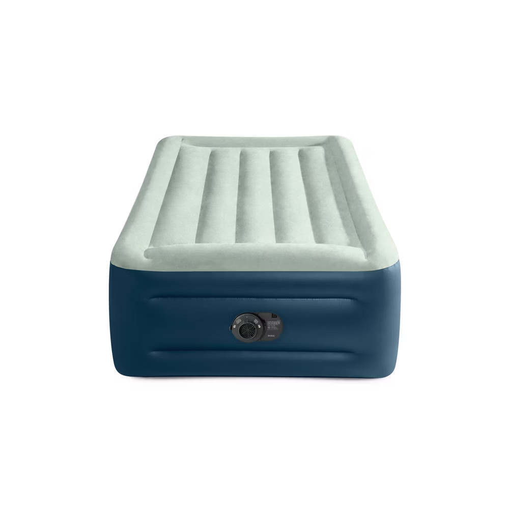 Intex Elevated 18" Pillow Rest Twin Air Mattress with Internal Pump - gallery