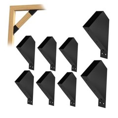 8Pcs 45 Degree Angle Brackets for Pergola Kits – Heavy-Duty Metal Gazebo 8 Pack