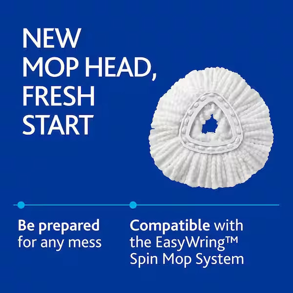 Spin Mop Head Refill 2 Pack for O-Cedar EasyWring Microfiber Replacements gallery