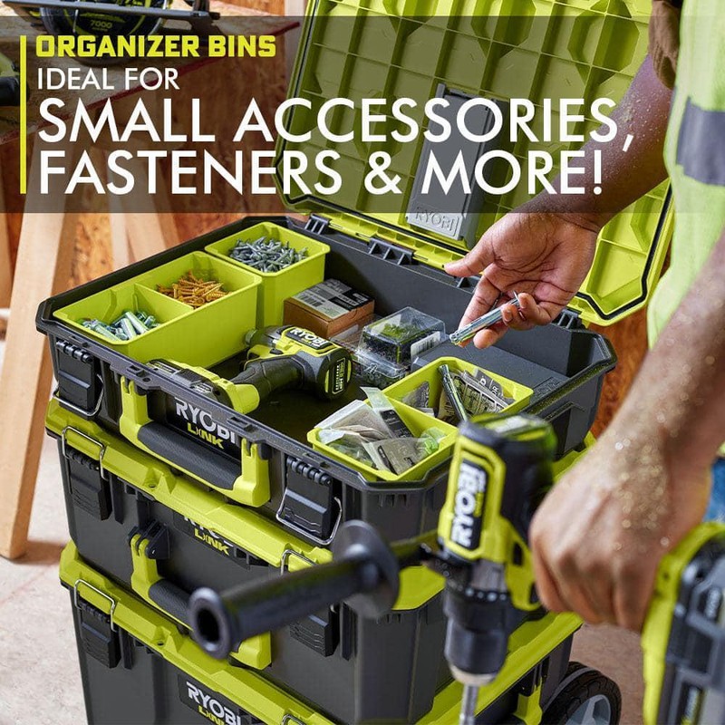 LINK Medium Tool Box Impact Resistant Material Water Dust Resistant 80 Capacity gallery