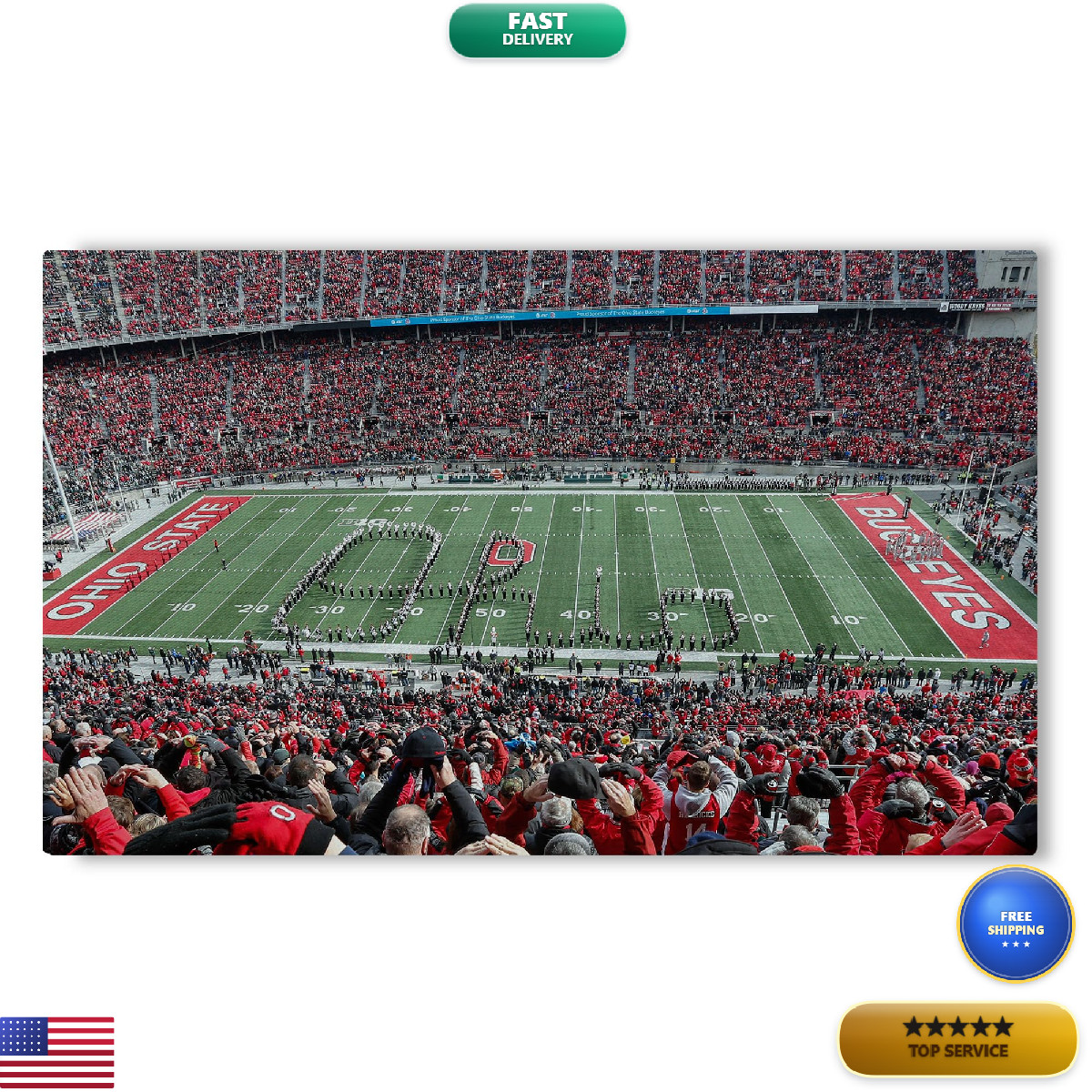 Northwest Ncaa Ohio State Buckeyes Marching Band Washable Rug 36 X 62 Inches A31 gallery