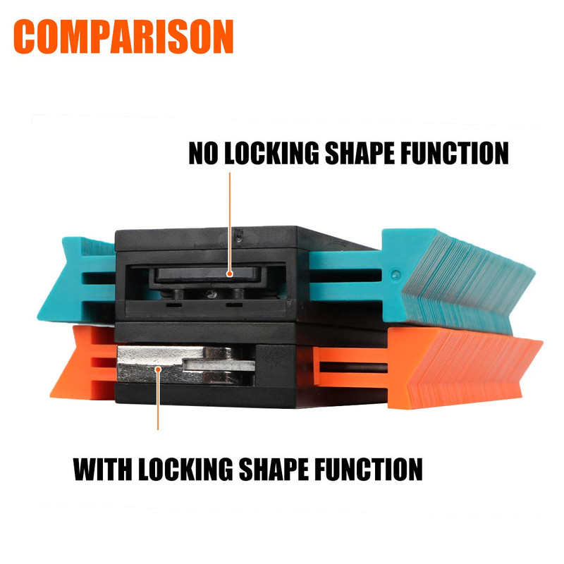 Contour Gauge Duplication-Adjustable Lock-Precisely Copy Irregular Shape-Irregul gallery