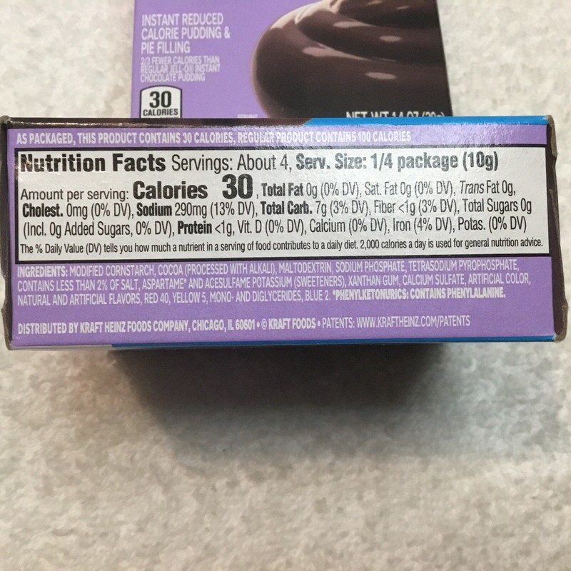 4 Boxes Jello Zero Sugar Chocolate Instant Pudding 1.4 oz Exp. Dec. 2027 gallery
