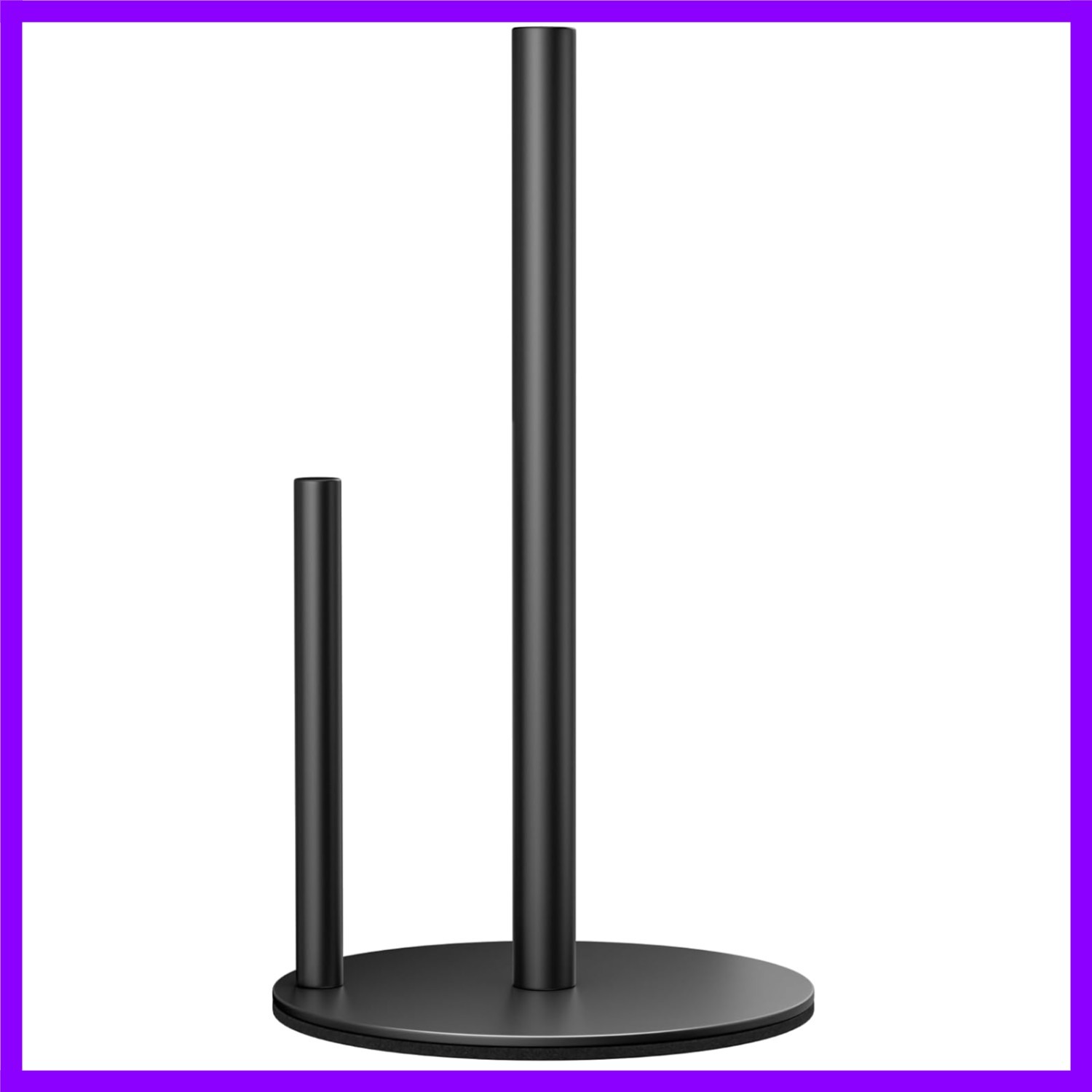 Paper Towel Holder Stand for Kitchen Countertop and Bathroom, Stainless Black gallery
