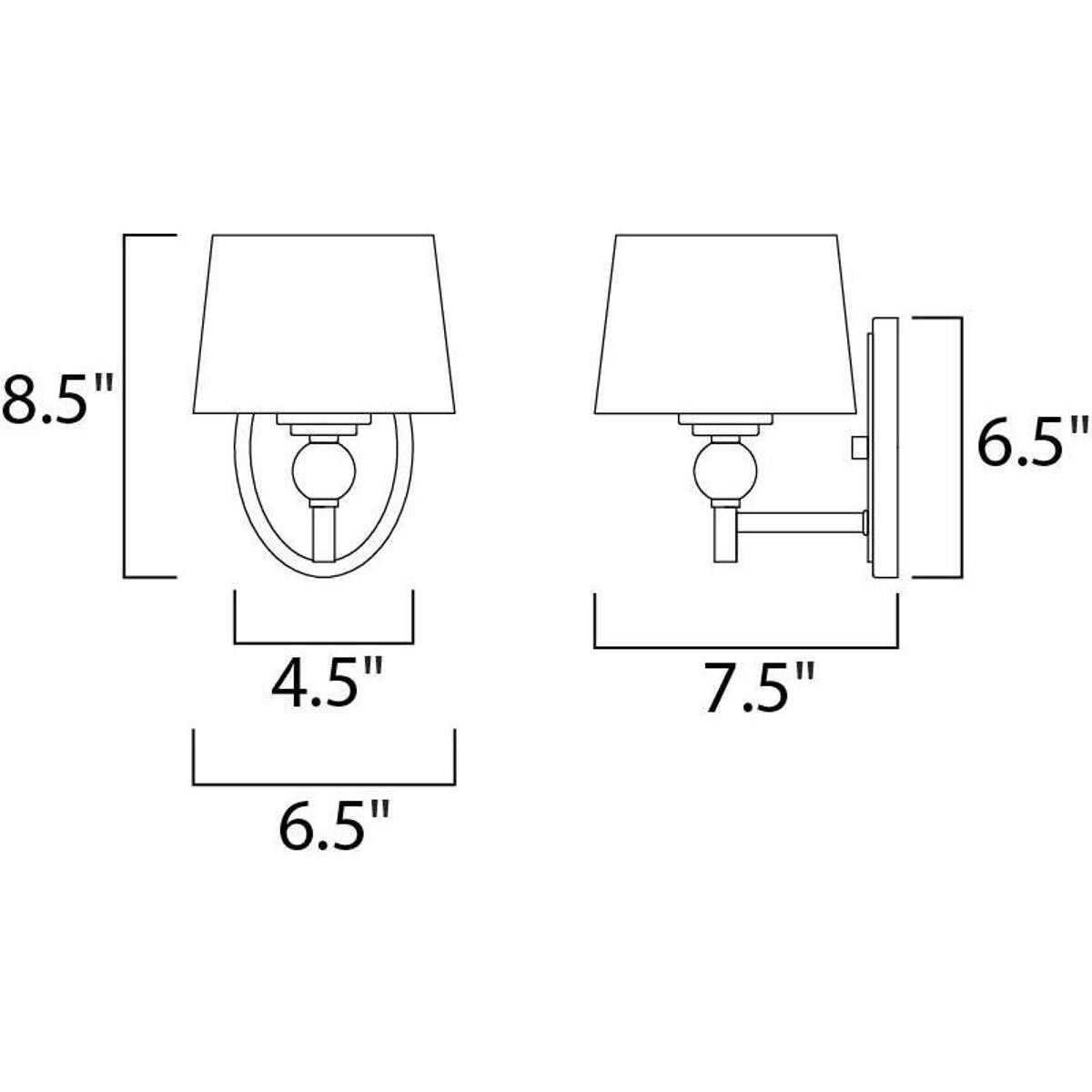 Maxim Lighting 12761WTPN Rondo Wall Sconce Polished Nickel gallery
