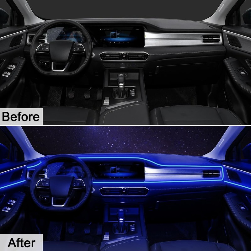Interior Car LED Strip Lights APP Control, 5 in 1 RGB 16 5 In 1 with APP, gallery