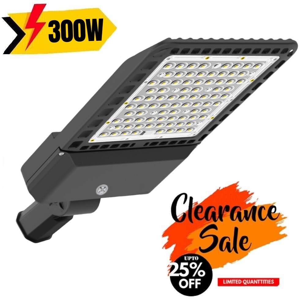 300W LED Parking Lot Lights Waterproof Outdoor Lighting for Stadium, Barn, Road gallery