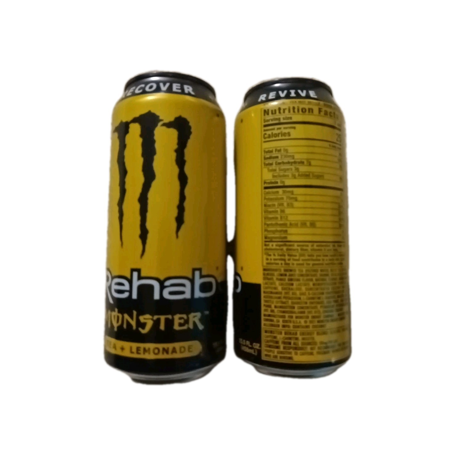 Monster Energy Rehab Tea + Lemonade 16oz - Unopened Discontinued Flavor 2 Cans gallery