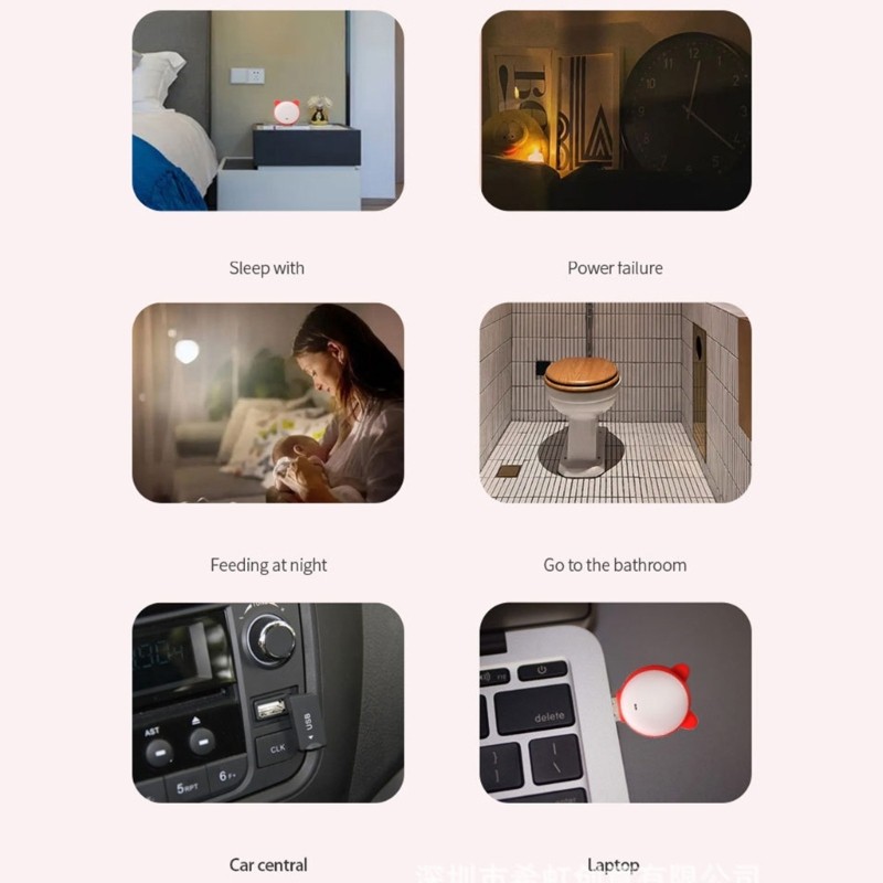 Smart Voice Control Night Light Colorful USB Night Light No Internet Connection gallery