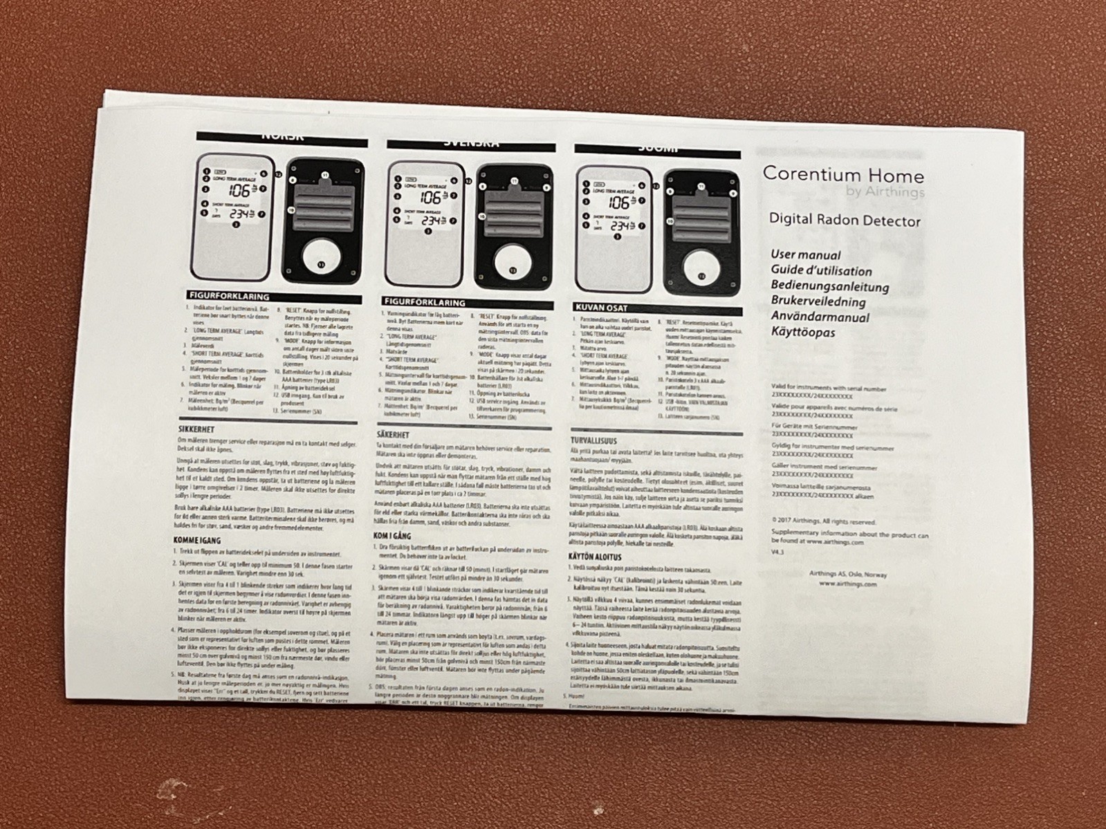 Airthings 223 Corentium Home Radon Detector gallery