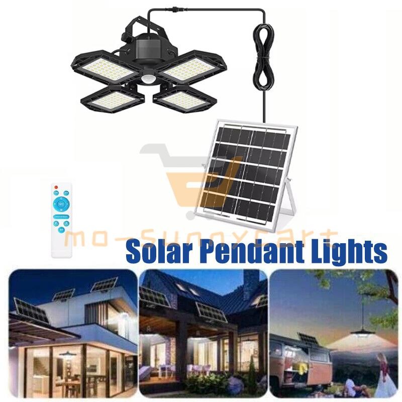 168LED Solar Pendant Light Outdoor Indoor Solar Powered Motion Sensor Shed Light gallery