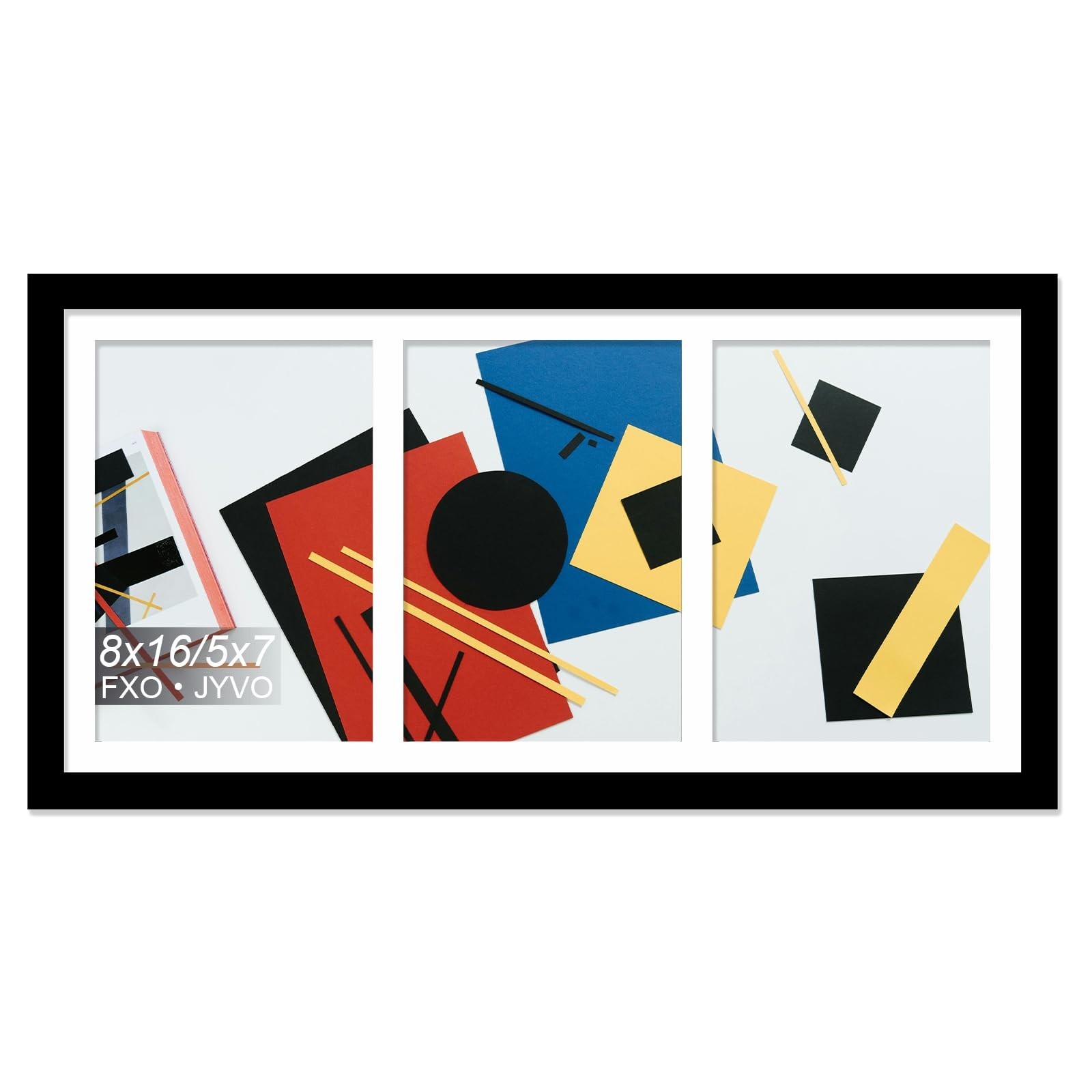 5x7 Picture Frame Collage, Display 3 5x7 Picture Collage or 8x16 Photo Only W... gallery