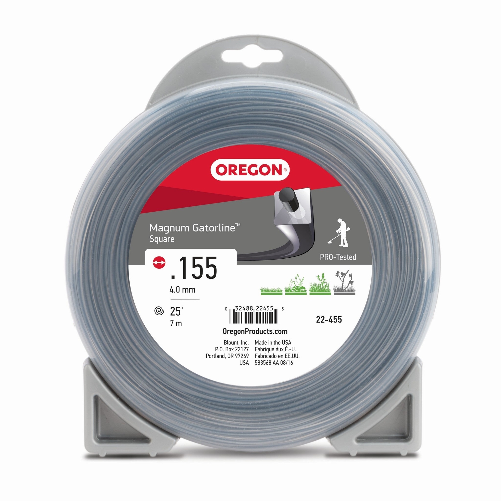 Oregon 22-455 Trimmer Line Hd Pro Magnum Gatorline Square .155" 1 Lb Donut gallery