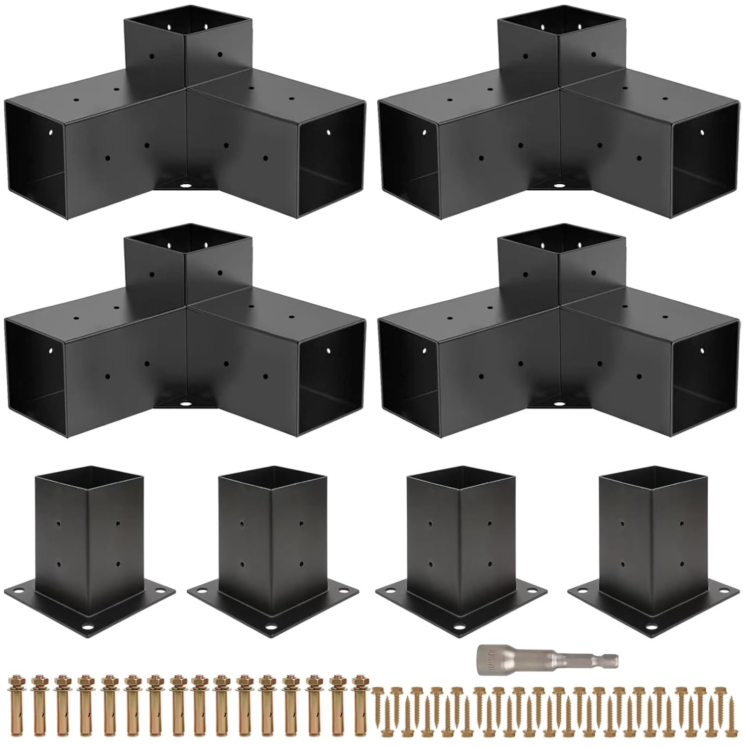 Quality Pergola Brackets - Log Cabin Build gallery