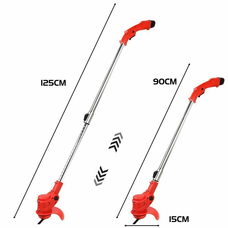 Electric Cordless Grass String Trimmer Lawn Edger Weed Wacker Cutter + 2 Battery gallery