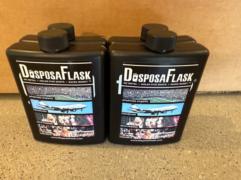 4 Pack - Plastic Alcohol Flask - Free Shipping gallery