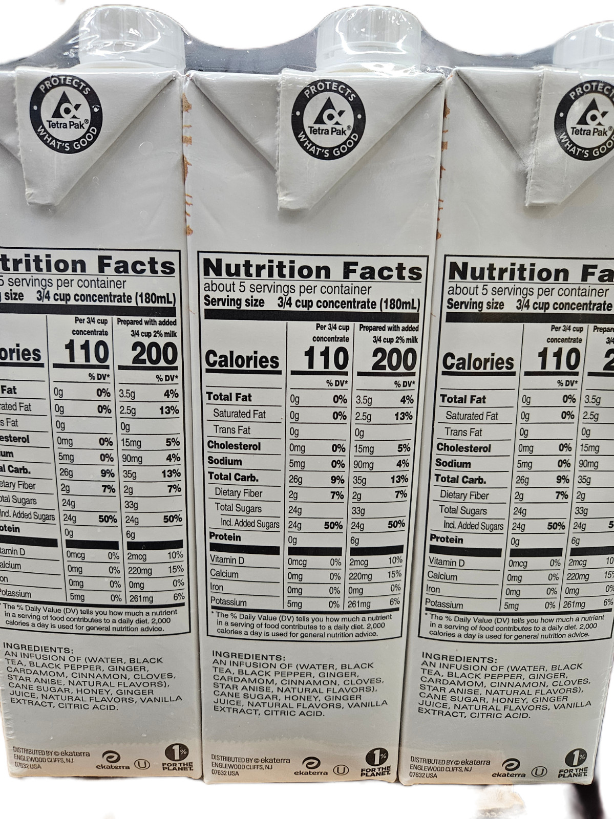 3 - (32oz Each) TAZO Tea (Concentrate) - Chai Latte Black Tea - BB May 2027 gallery