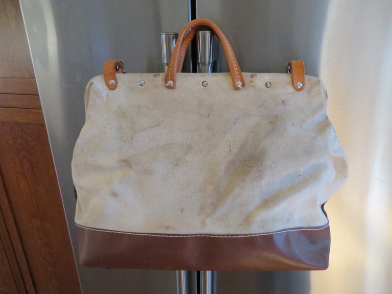 Klein Tools No. 5102-16 Canvas Tool Bag Leather Handles/Naugahyde Bottom gallery