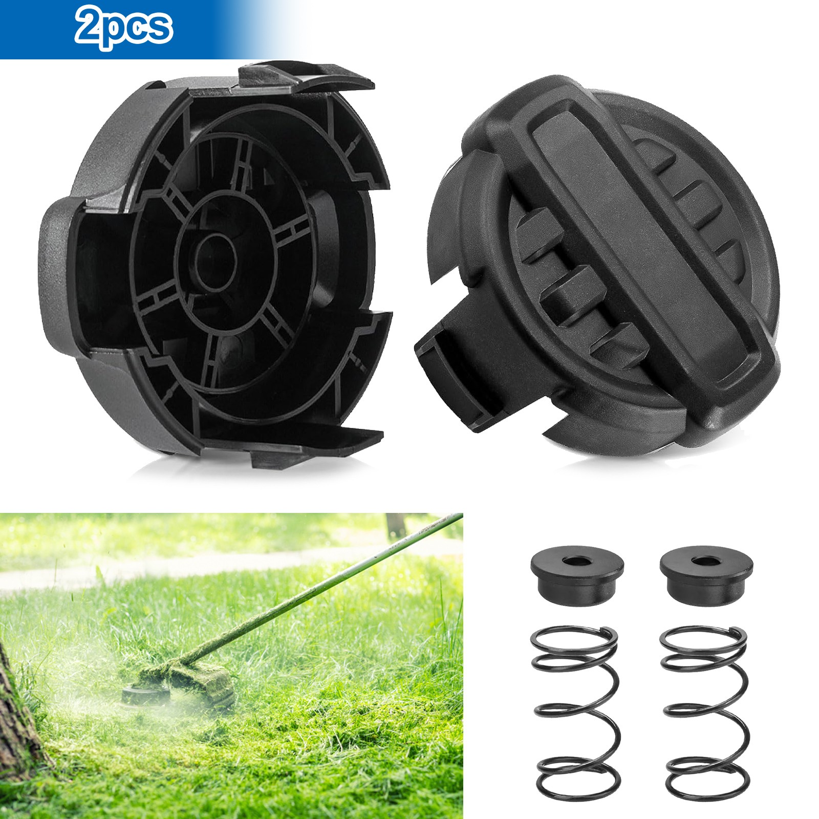 2x Weed Trimmer Head Cap for DCST922P1 DCST922B DCST972X1 Replacement Yard Care gallery