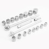 21 PC 3/4 in Drive Socket Wrench Set 12-Point METRIC Ratchet Extension Bar gallery