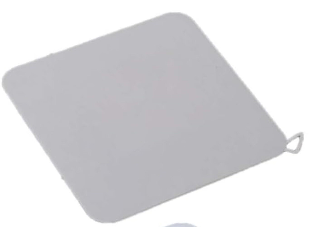 Drain Cover Silicone Square Shape Floor Drain Cover, Drain Stopper, Grey - A0044 gallery