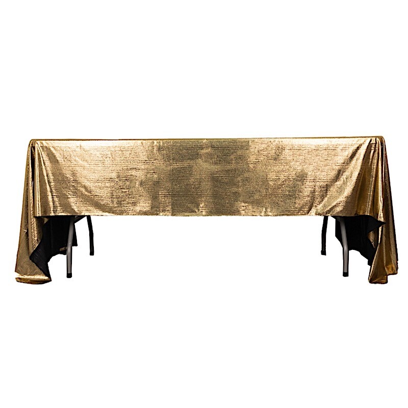 60x126 in Sequin Dots Polyester Rectangle TABLECLOTH Party Events Decorations gallery