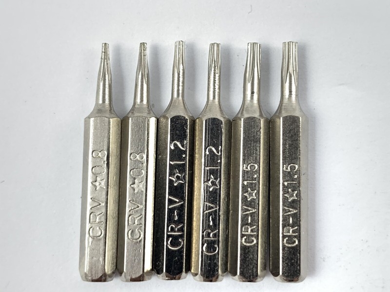 6 PCS Pentalobe Screwdriver Bits Set P2 P5 P6 5-Point 5-Star 0.8 mm 1.2 1.5 Torx gallery