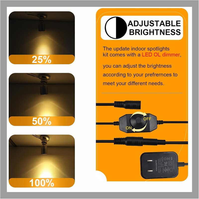 4/8Pack Dimmable LED Mini Spotlight for Display Cabinet Showcase Warm/Cold White gallery