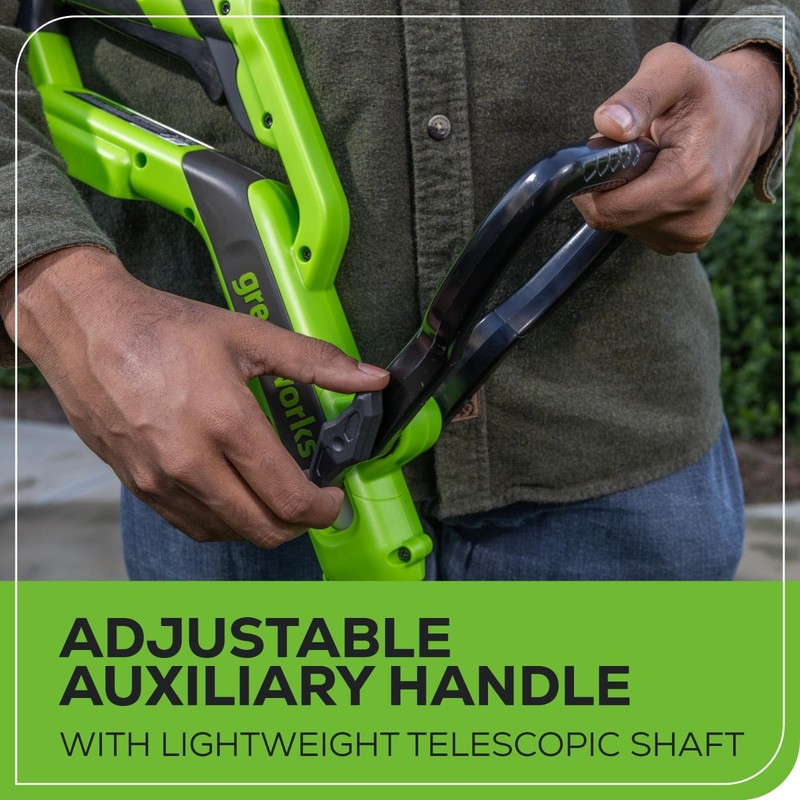 24V Cordless String Trimmer/Edger, 12" Cutting Width, Ultra-Light 6 lbs, Battery gallery
