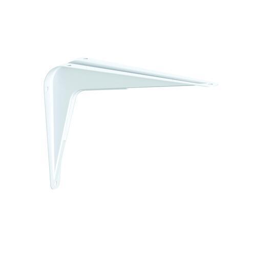 1 Pair 5" x 7" White Steel Shelf Brackets Holds up to 80 lbs. gallery