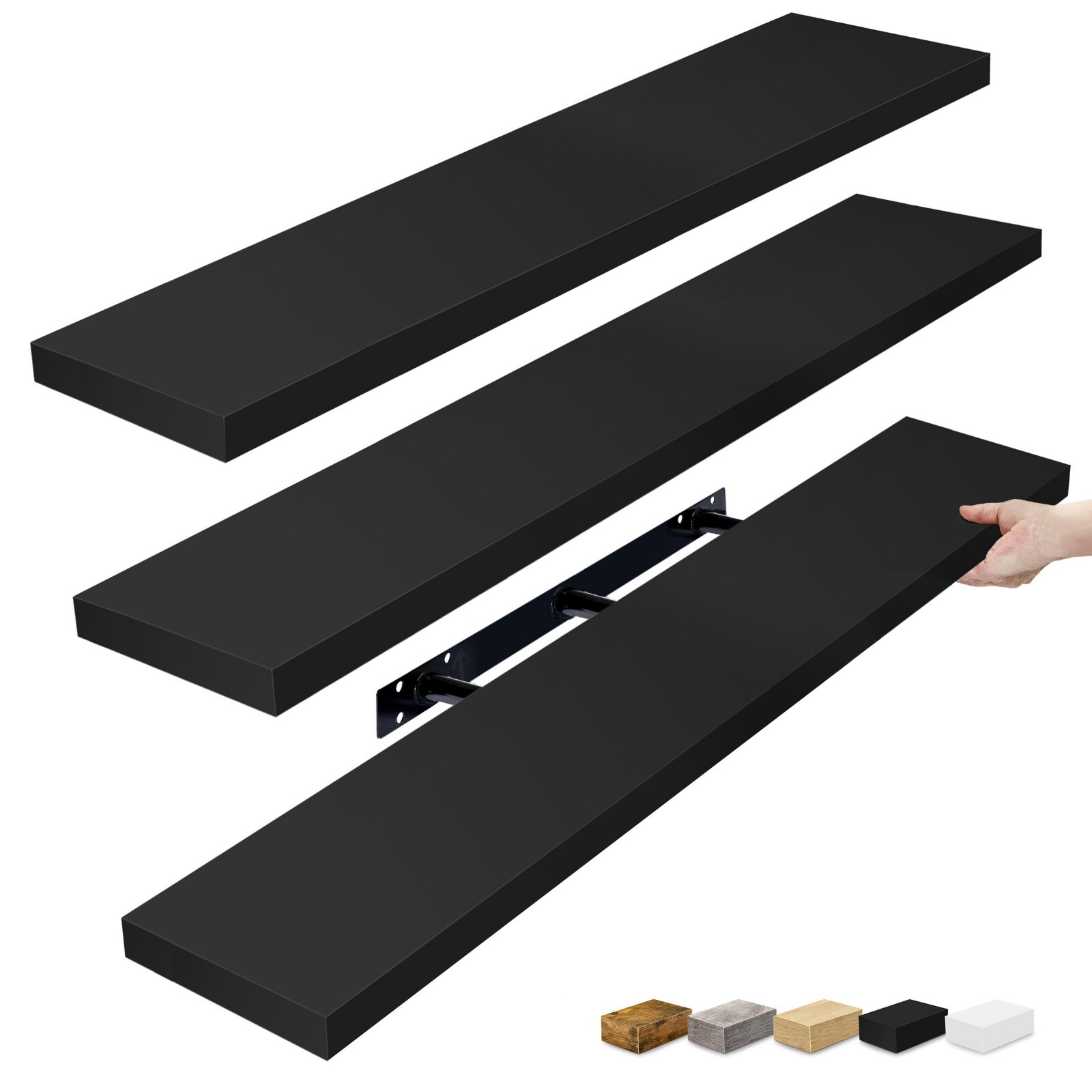 Sorbus Extra Long Floating Shelves 3 Pack, Wall Mounted Large Decorative Shelves gallery
