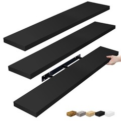 Sorbus Extra Long Floating Shelves 3 Pack, Wall Mounted Large Decorative Shelves