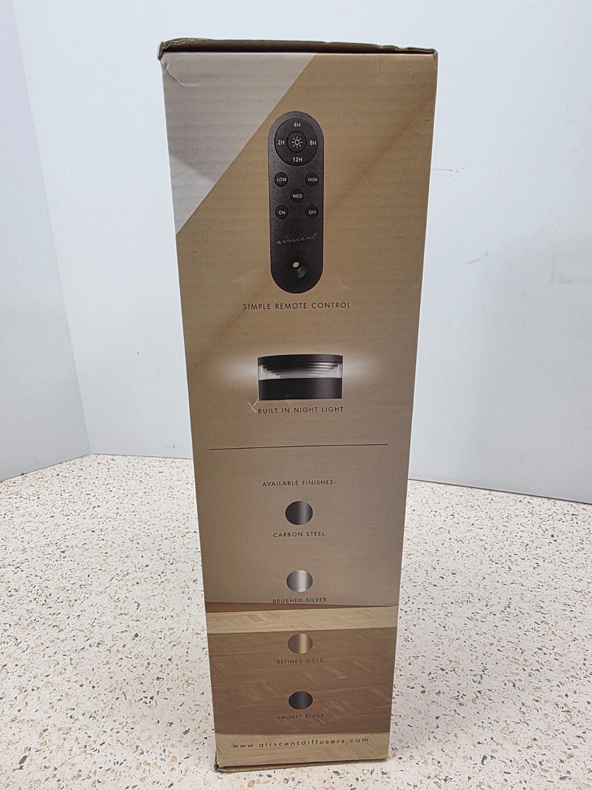 AirScent Wireless Essential Oil Diffuser, Smoky Black -Brand new gallery