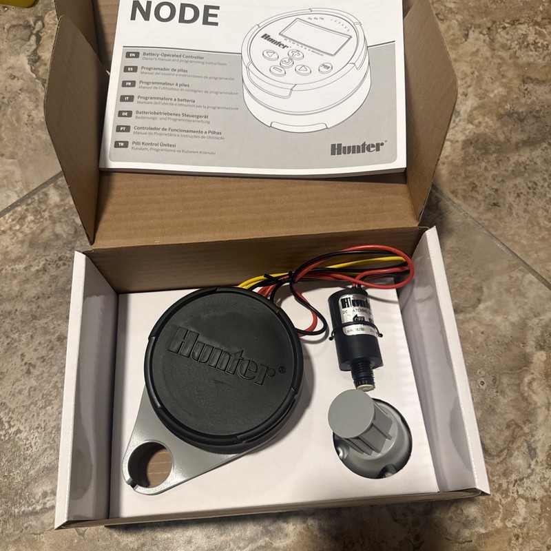 Hunter Node-100 1 Zone Battery Operated Controller 1 Station New | 3 Wire gallery