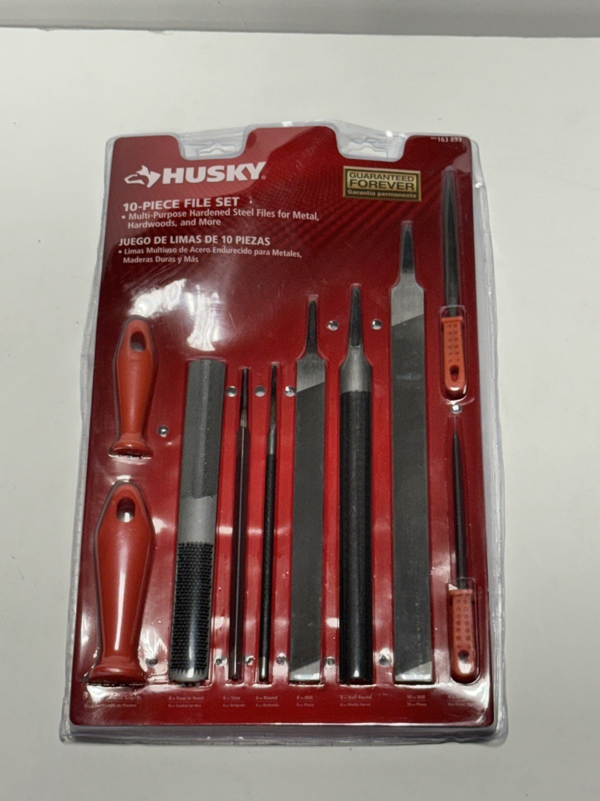 Husky Multi Purpose File Rasp Set Hardened Alloy Steel Plastic Handle 10 Piece gallery