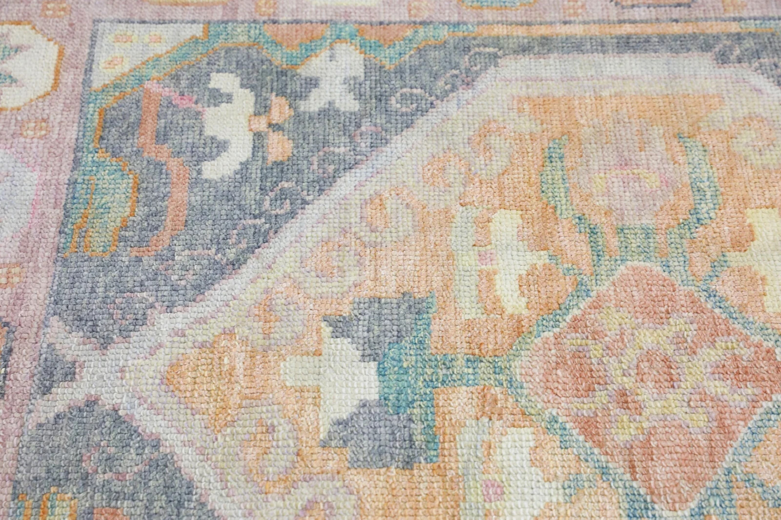 Turkish Oushak Rug Oriental Handmade Rug 4'2" x 6'3" #4261 gallery