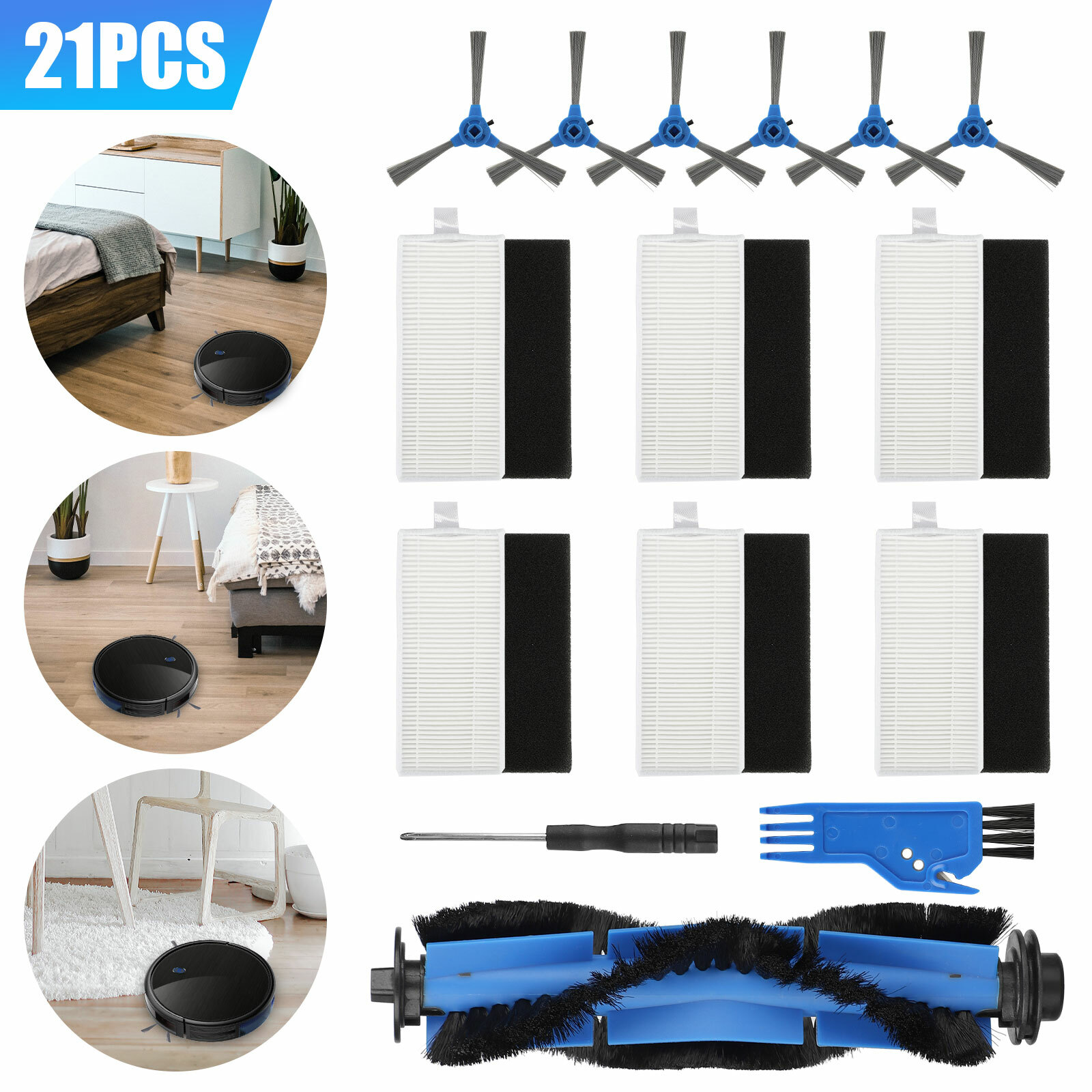 Vacuum Robot Replacement Parts Brushes Filter for Eufy RoboVac 11S 30/25/15/35C gallery