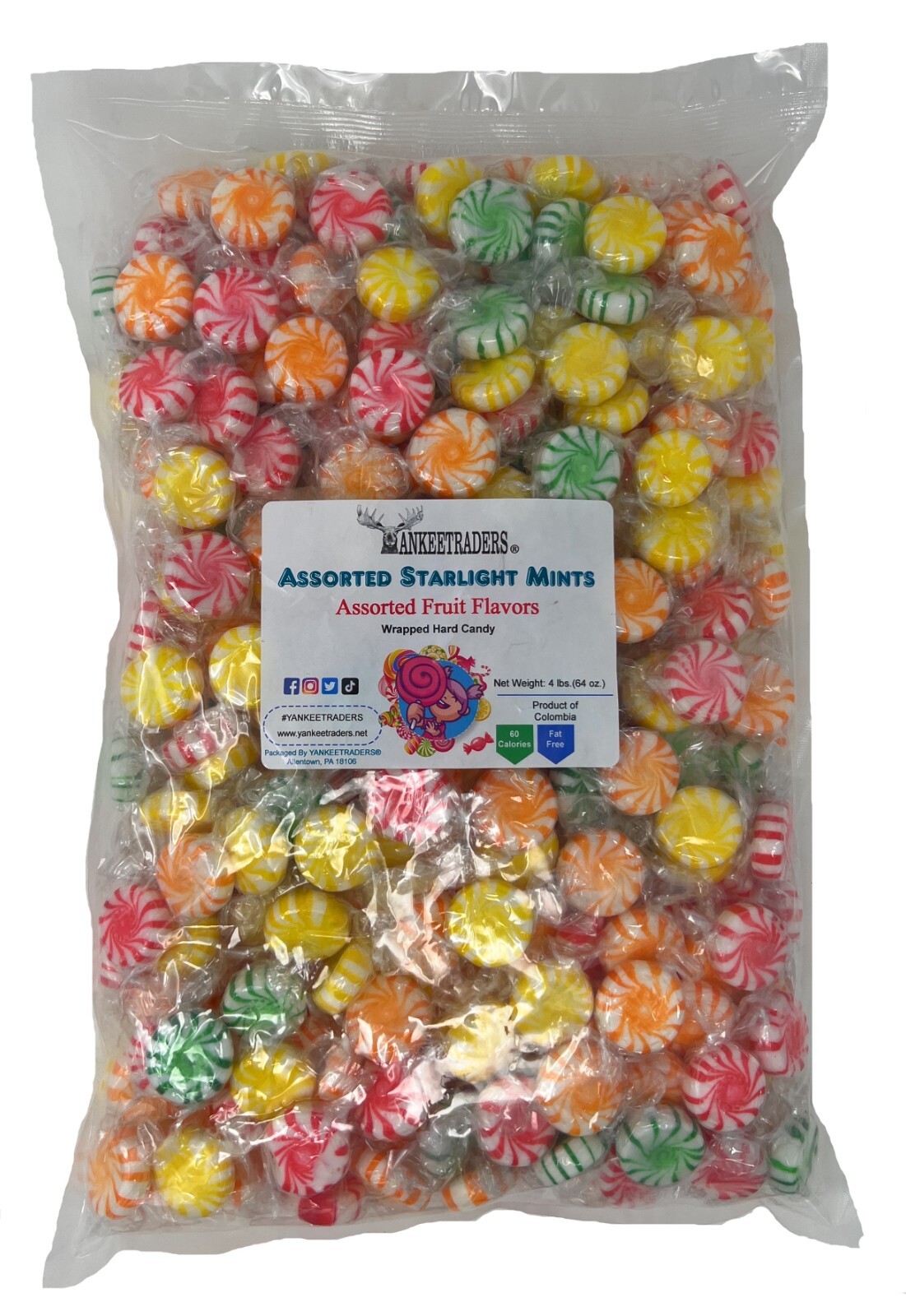 Assorted Fruit Starlight Mints Hard Candy, 4 lbs ~ YANKEETRADERS® ~FREE SHIPPING gallery