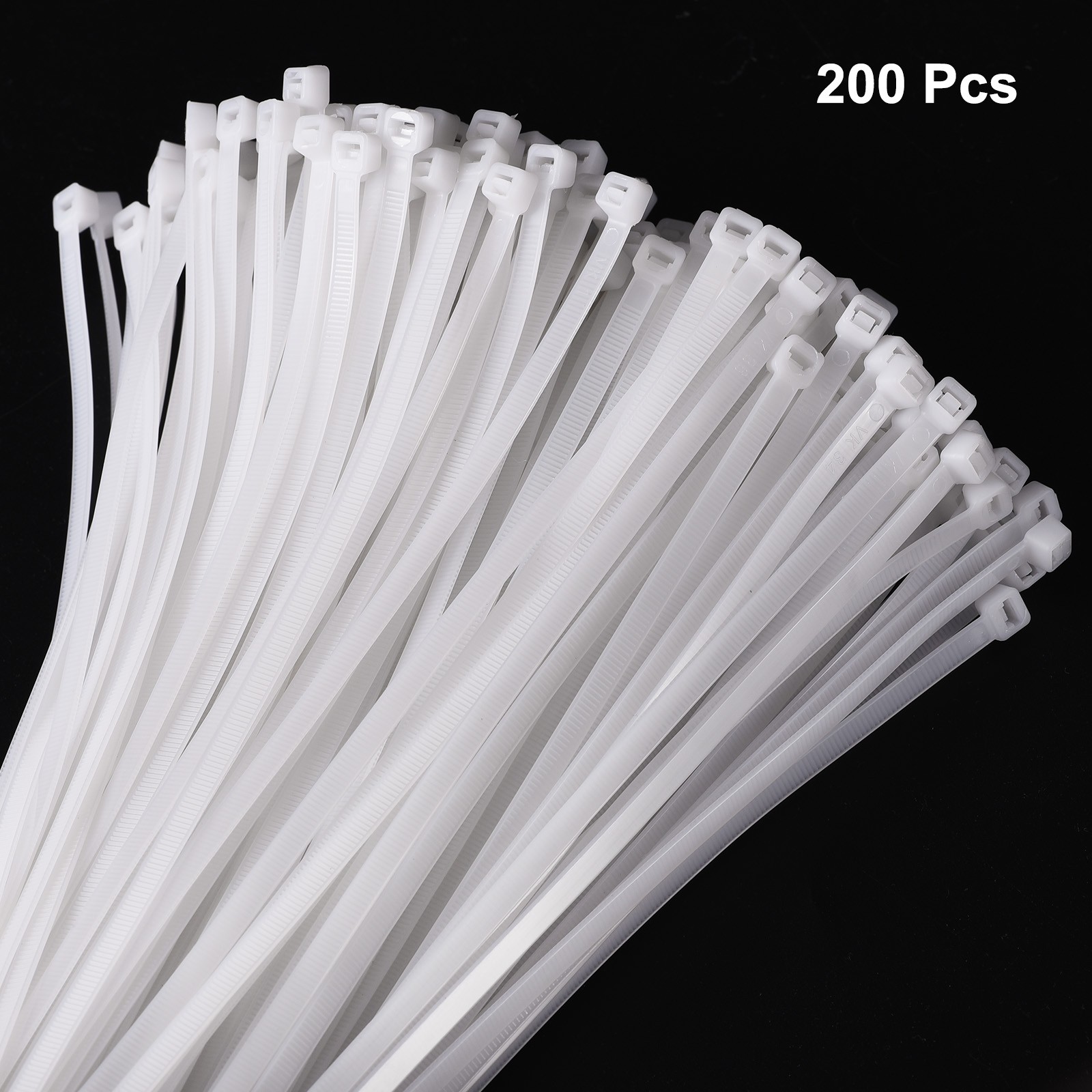 200pcs 16" 53 Lbs Cable Zip Ties Self-Locking Nylon Cable Ties 0.2" gallery