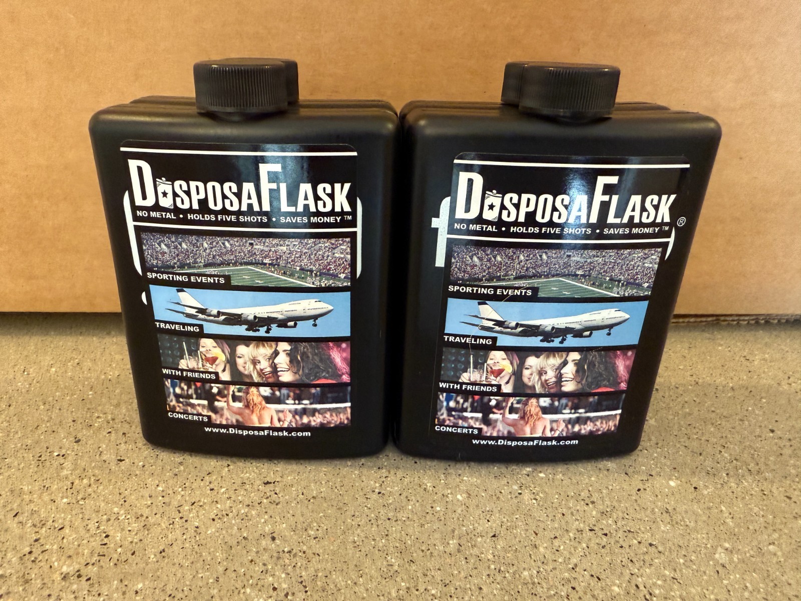 4 Pack - Plastic Alcohol Flask - Free Shipping gallery