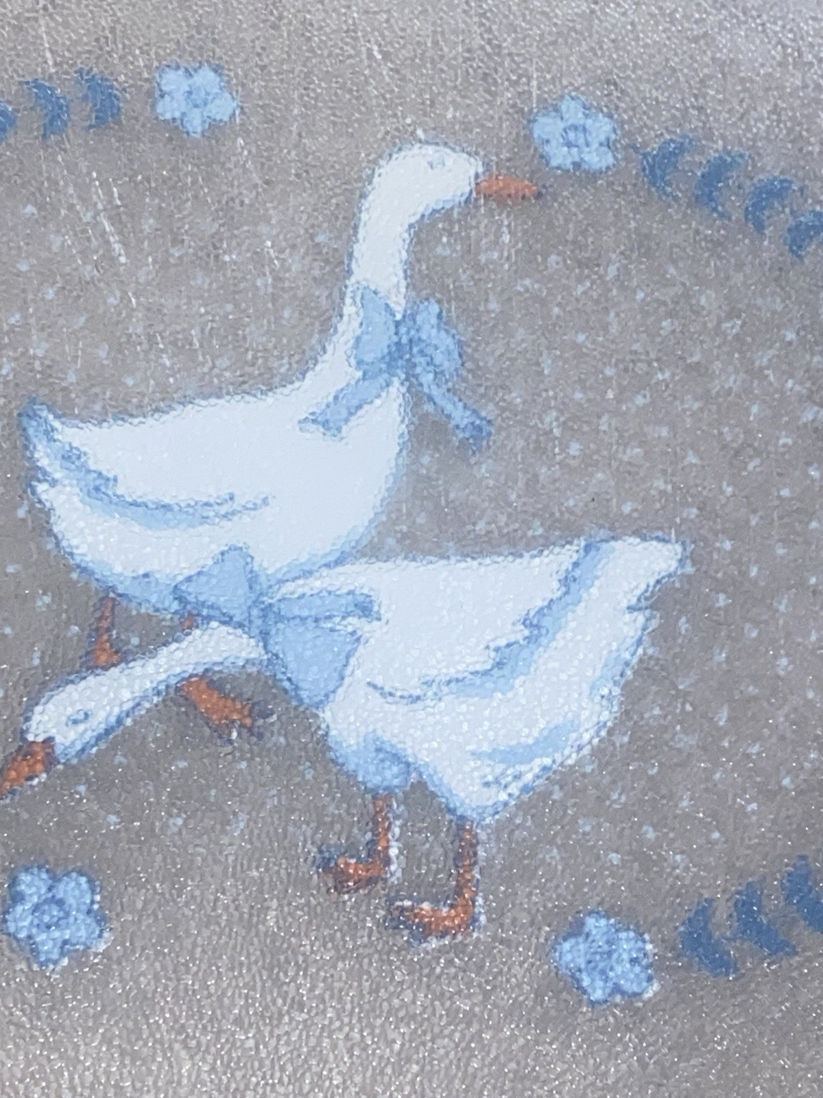 Vintage Country Goose Plastic Cutting Board Blue Ribbon Geese Farmhouse 90s gallery