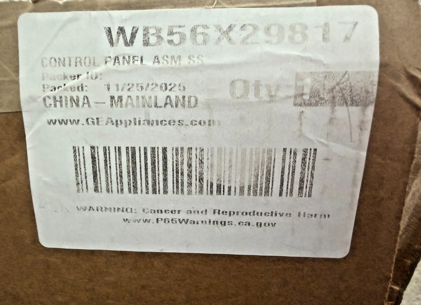 WB56X29817 Microwave Control Panel OEM New Open Box Damaged Tabs See Photos gallery