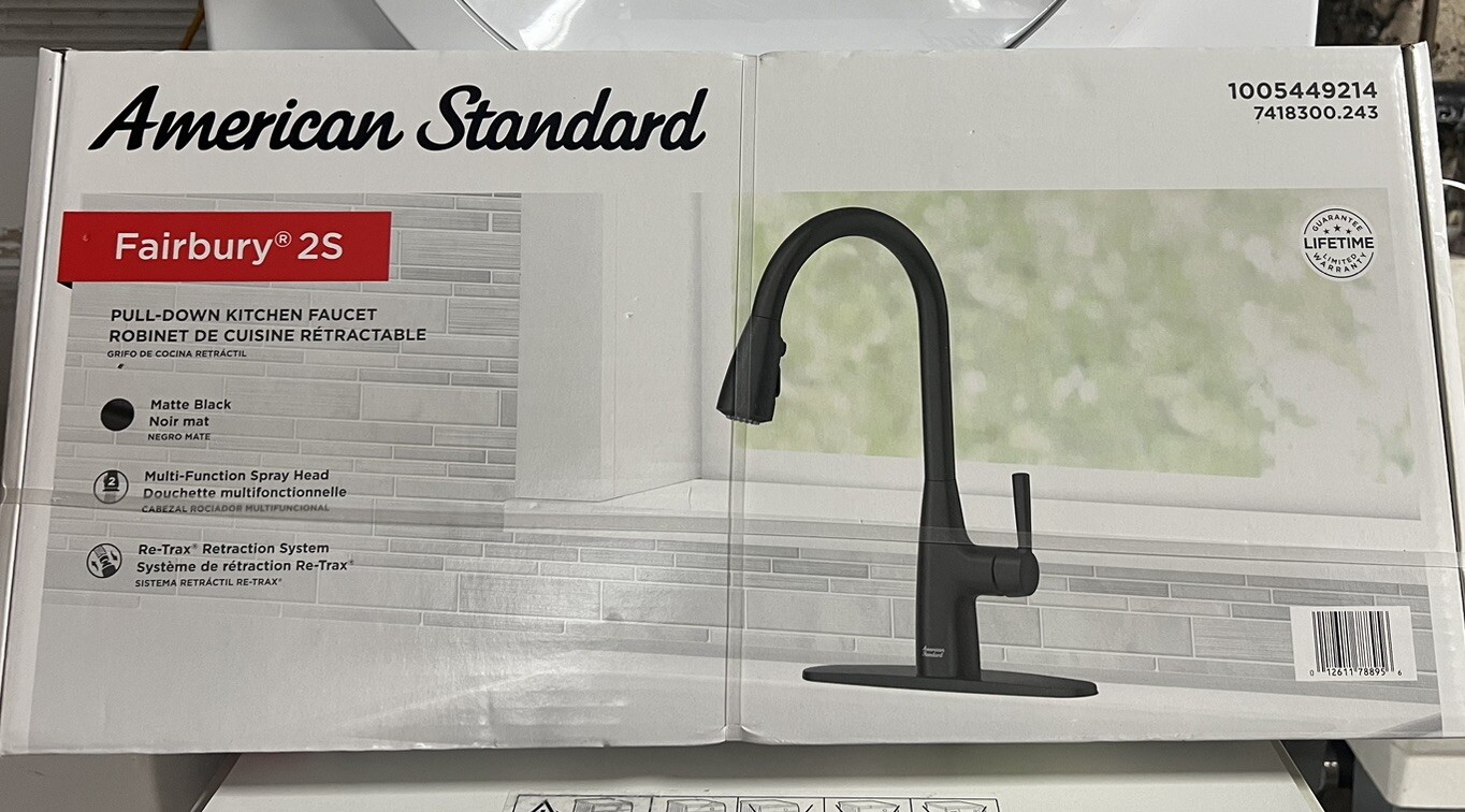 American Standard Fairbury 1-Handle Pull-Down Sprayer Kitchen Faucet Matte Black gallery