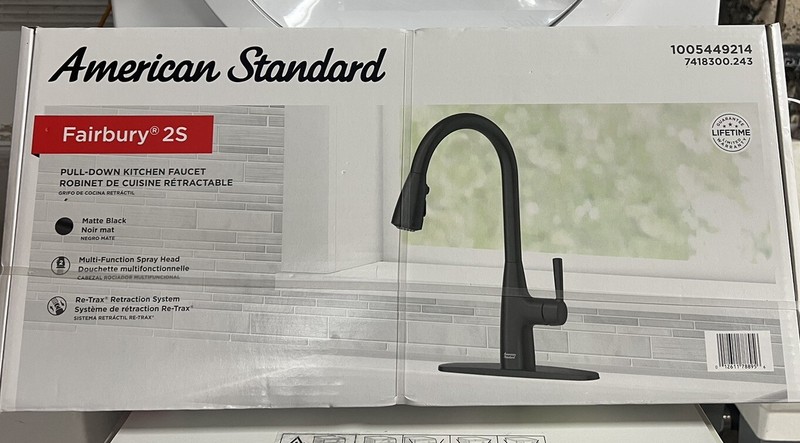 American Standard Fairbury 1-Handle Pull-Down Sprayer Kitchen Faucet Matte Black gallery