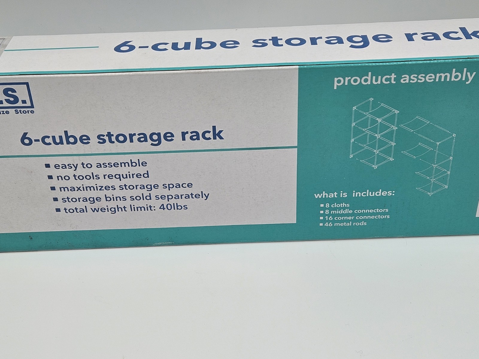 C.O.S. Clean Organize Store Brand 6 Cube Storage Rack No Tools Required NIB New gallery