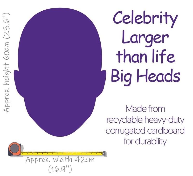 Atticus Mitchell (Moustache) Big Head. Larger than life mask. gallery